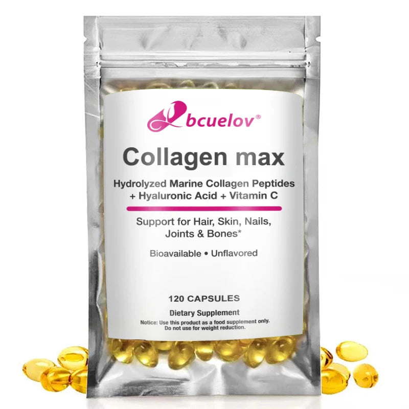 Marine Collagen Peptides with Hyaluronic Acid & Vitamin C – 60ct