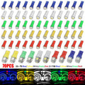 70PCS T5 T10 5050-SMD LED Speedometer Instrument Gauge Cluster Dash Light Bulbs Oasis Select Default Title