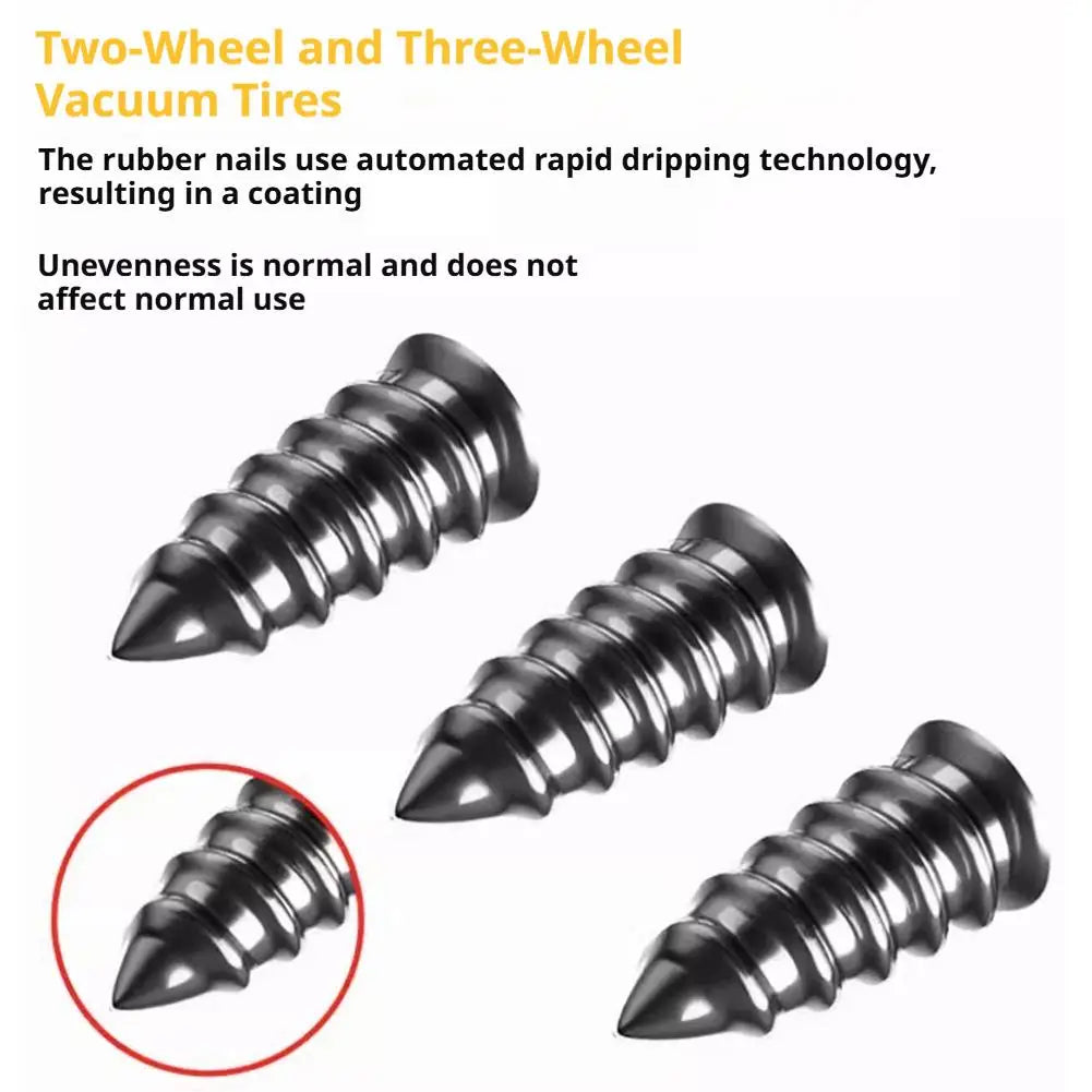 Tubeless Tire Repair Rubber Nail Kit – Car & Motorcycle 10/20PCS