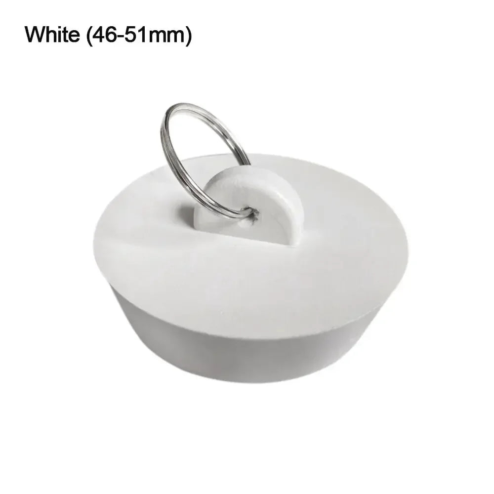 3PCS Bath Tub Sink Water Floor Drain Plug Replacement Fittings Durable Rubber Drain Stopper Oasis Select white-46-51mm