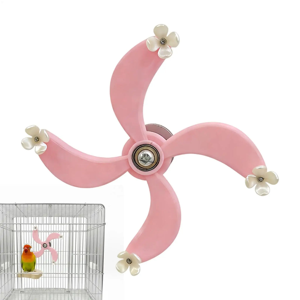 Bird Toys Interactive Rotating Spinner Wheel Cage toys for Mental Enrichment Play for Cockatiel Conure Parakeet Budgie Parrot Oasis Select