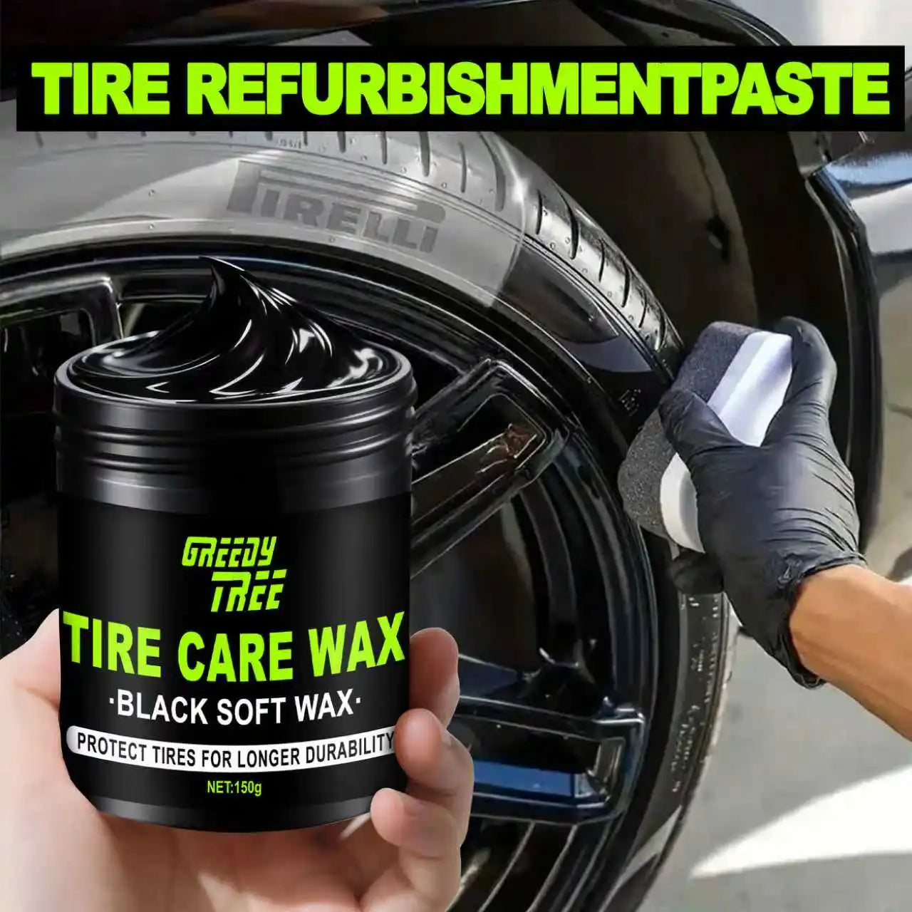 Tire Shine Spray & Dressing – High Gloss UV Protection Polish