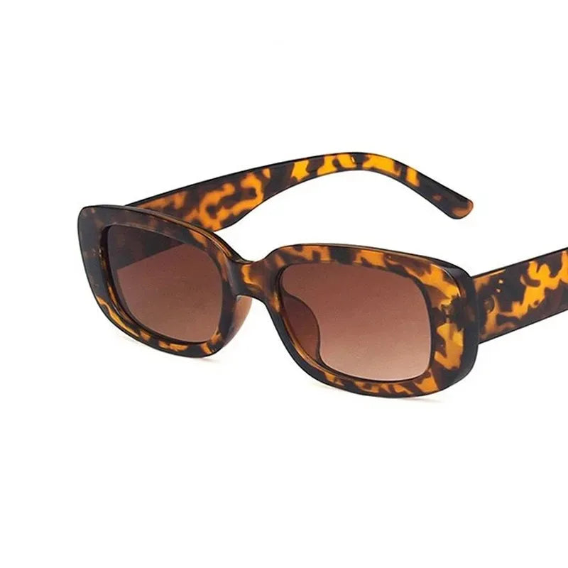 Fashion Sunglasses Classic Retro Square Glasses Women Brand Vintage Travel Small Rectangle Sun Glasses Female Eyewear Anti-Glare Oasis Select Leopard