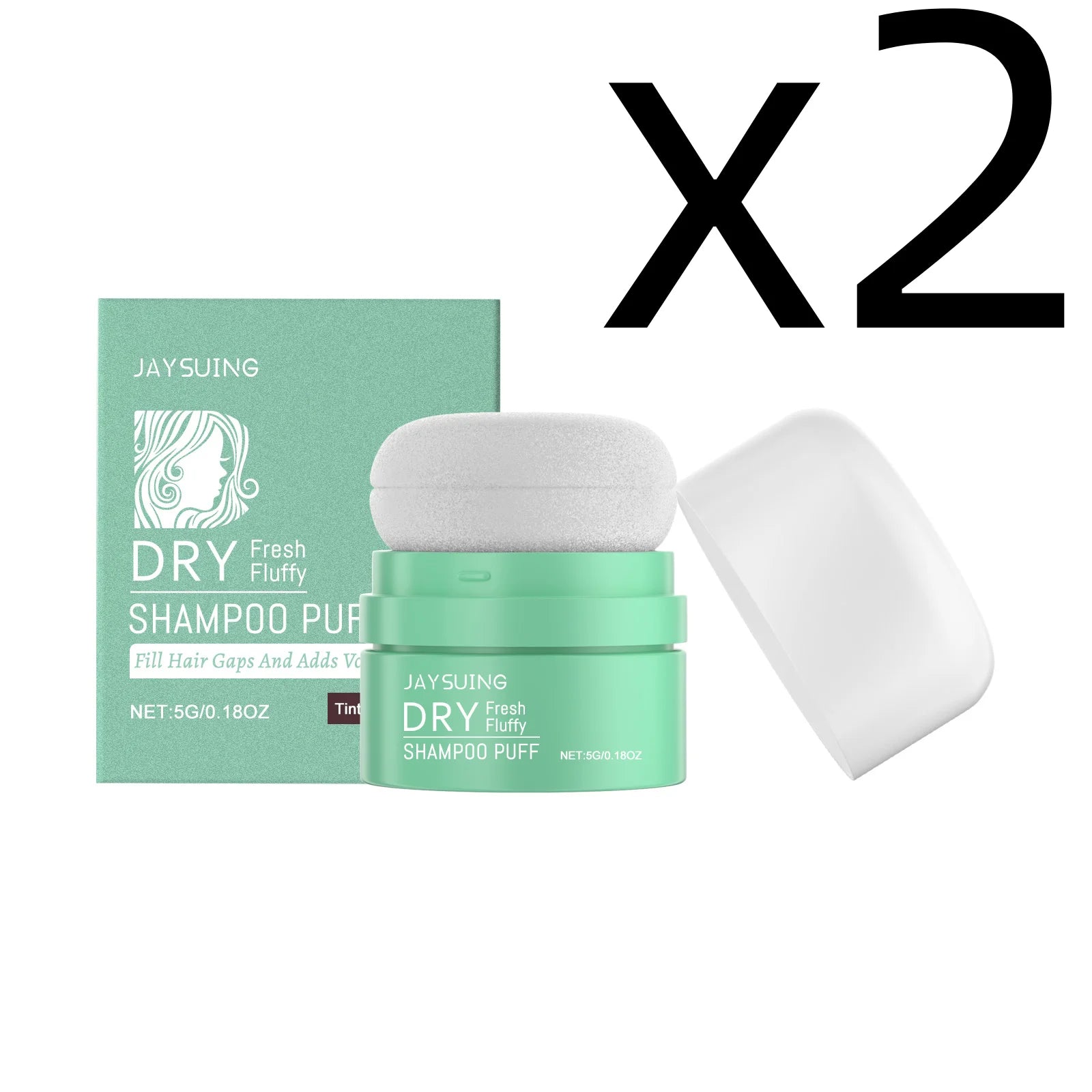 Matte Dry Shampoo Powder Puff – Oil Control & Root Volume Dry Shampoo Powder Oasis Select 5g Boxed X 2PCS