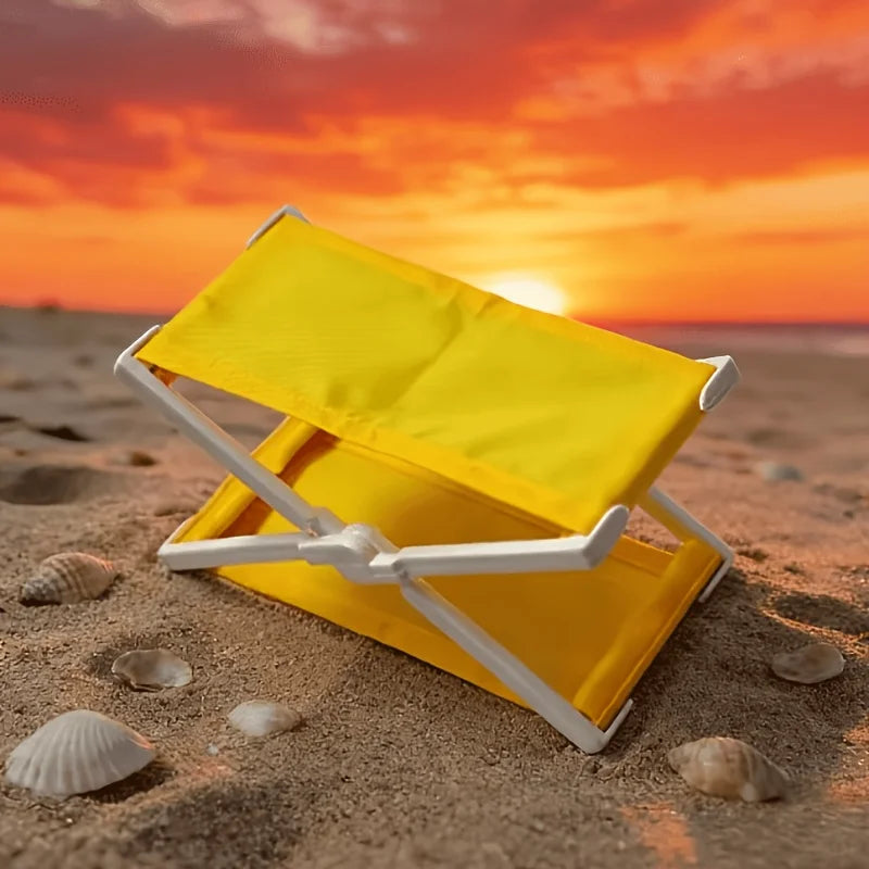 Vintage Beach Lounge Chair Headrest | Lightweight Foldable Beach Pillow Oasis Select