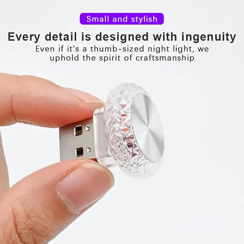 USB Mini LED Ambient Light Portable Car Interior Atmosphere Lamp Decorative Environment Light Plug Play For Auto Computer Oasis Select