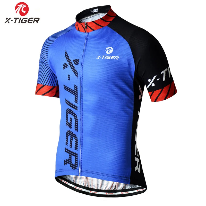 X-TIGER Cycling Jersey Men Mountain Bike Clothing Quick-Dry Racing MTB Bicycle Clothes Uniform Breathale Cycling Clothing Wear Oasis Select 01 M