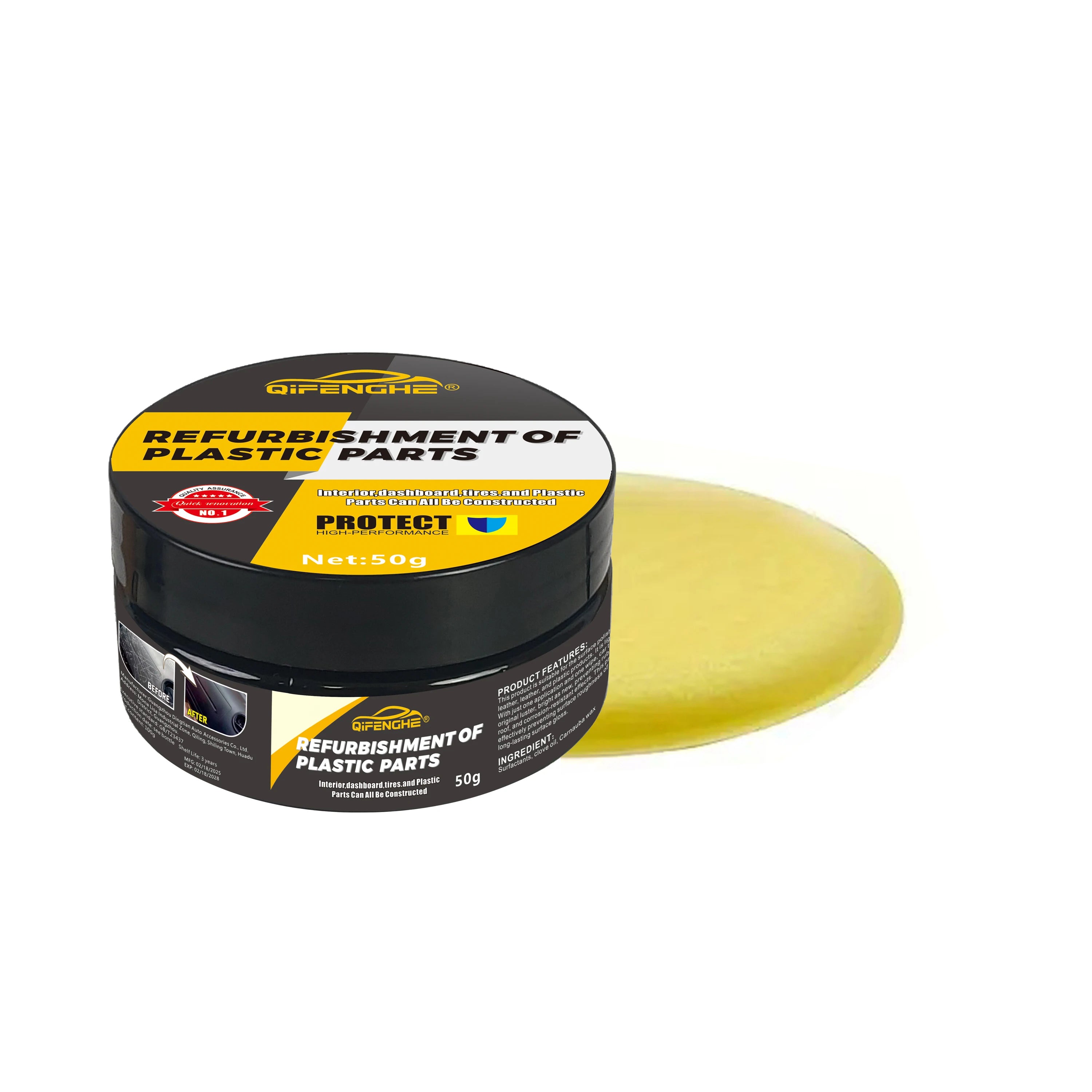 Car Restoration Wax – Nano Crystal Trim, Tire & Interior Shine