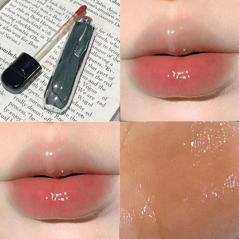 Juicy Glass Finish Lip Gloss Hydrating Plumping Shiny Lip Tint Lightweight Nude Pink Mirror Liquid Lip Beauty Product Oasis Select