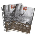 2pcs Sketch Book,Side Spiral Bound Sketch Pad, 100 Sheets 68lb/100gsm Acid-Free Drawing Paper, Art Sketchbook for Drawing Pad Oasis Select 2pcs Sketch deer