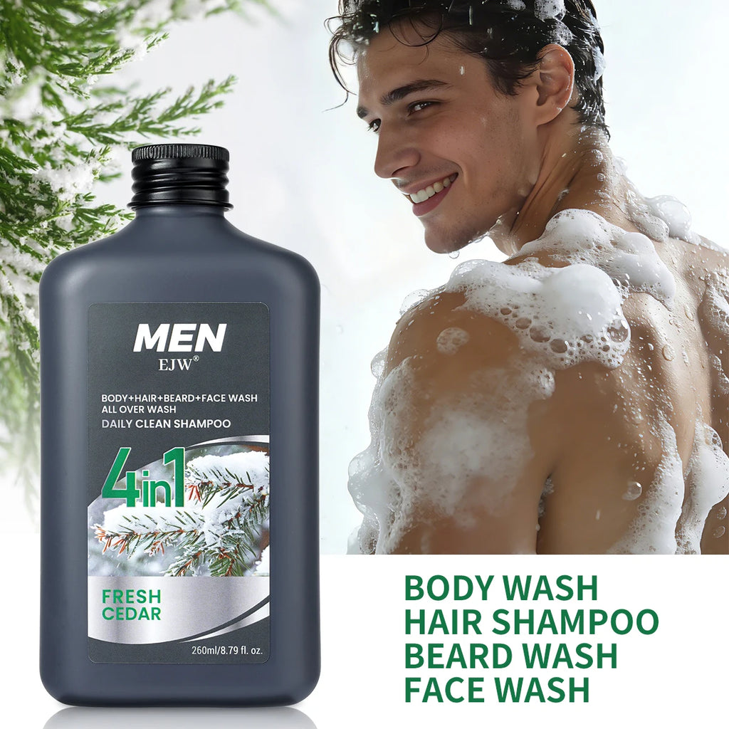 Men's 4-in-1 Body, Hair, Beard & Face Wash – Hydrating Men's All-in-One Wash Oasis Select