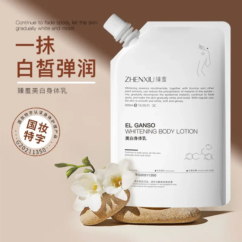 300ml Whitening Body Milk Melanin Removing Whitening Cream Moisturizing Firming Skin Body Film Skin Care Products Oasis Select