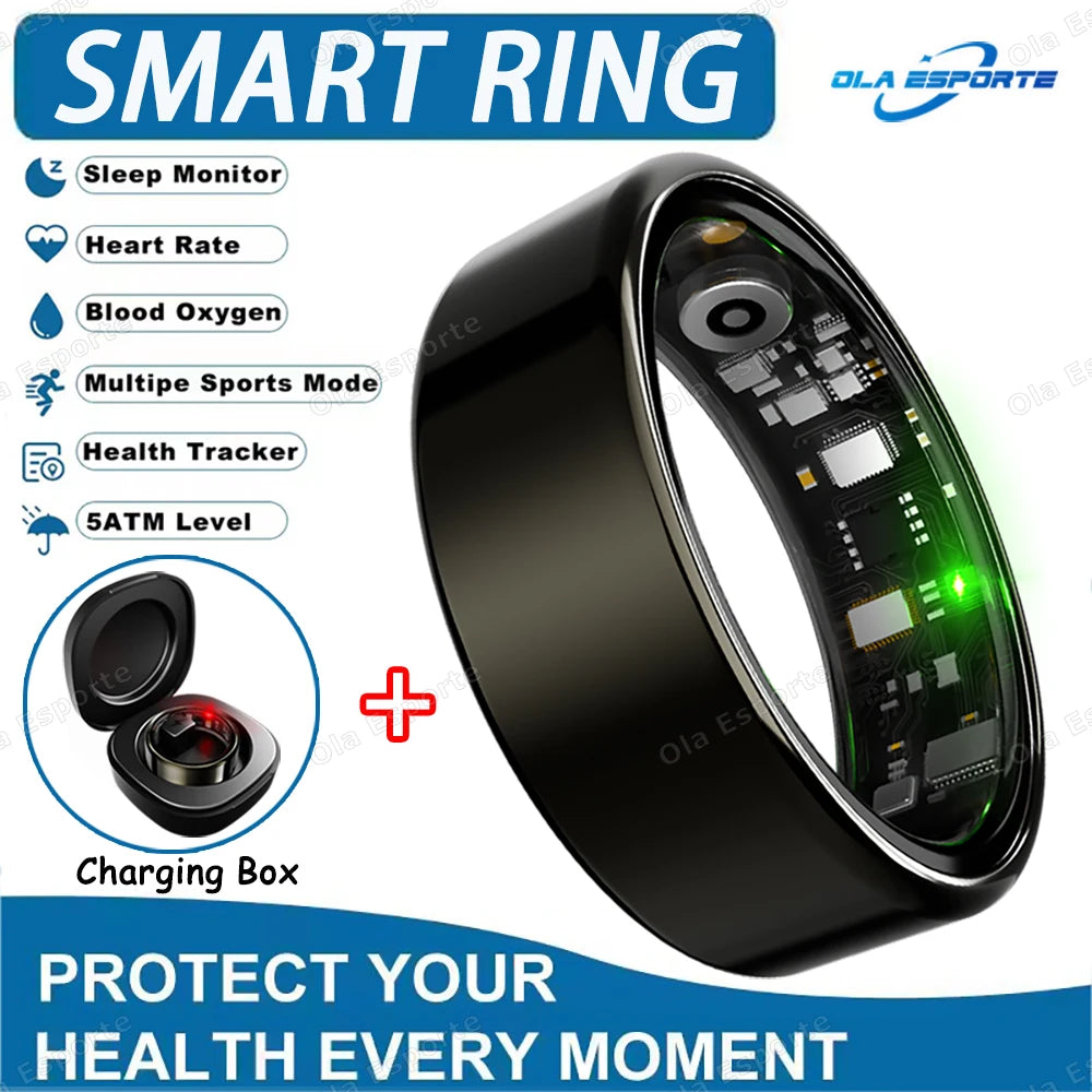 Smart Ring – Heart Rate, Sleep & SpO2 Tracker | IP68 5ATM