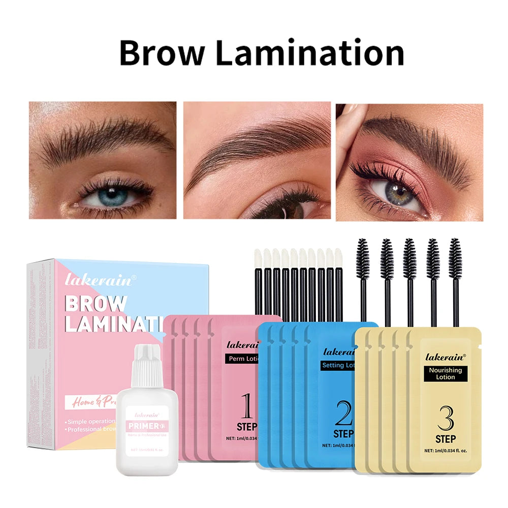 Brow Lamination Kit At Home DIY Eyebrow Lamination Kit Professional Eye Brow Perm Kit Instant DIY Eyebrow Lift Kit for Fuller Oasis Select