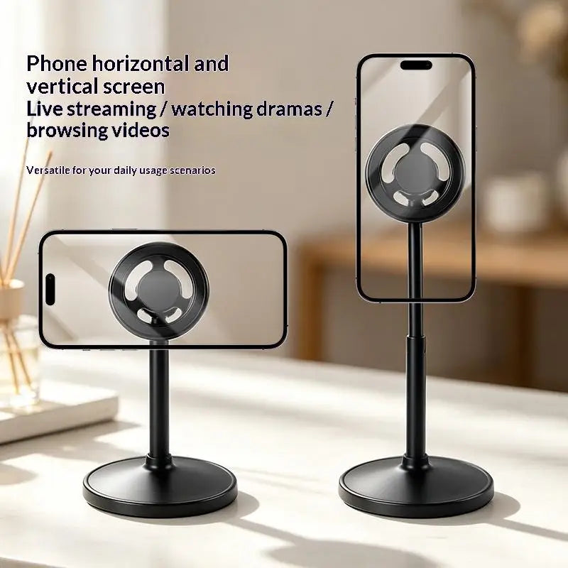 Adjustable Magnetic Phone Stand – 360° Rotation Telescopic Desk