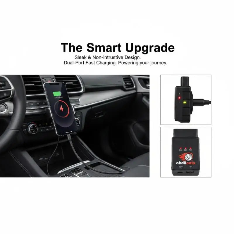 OBD 2IN1 With Fast Charger For Benzine&Cars Increase Power Upgraded From HK-V3 Fuel Saving Chip Tuning Box Oasis Select