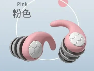 Silicone Noise Cancelling Earplugs Noise Filter Sleep Swimming Waterproof Three Layer Mute Earplugs Oasis Select pink