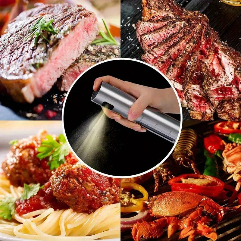 BBQ Baking Olive Oil Spray Bottle Stainless Steel Oil Spray Bottle Vinegar Spray Bottles BQ Sprayer Seasoning Bottle Kitche Oasis Select