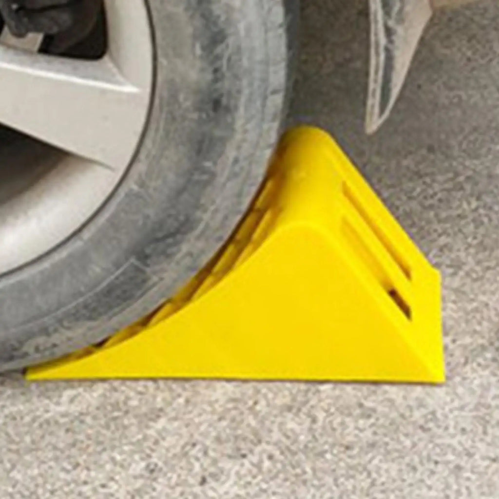Car Trailer Wheel Chock with Handles Vehicle Truck Tire Stop Block Anti-slip Parking Wedges Car Stopper Wheel Alignment Block Oasis Select