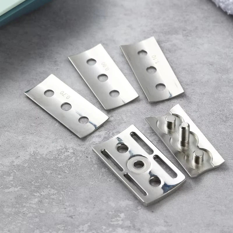 2026 New Arrival！YAQI Trifecta Adjustable 316 Stainless Steel Polished Safety Razor Head with Different Blade Gaps Oasis Select