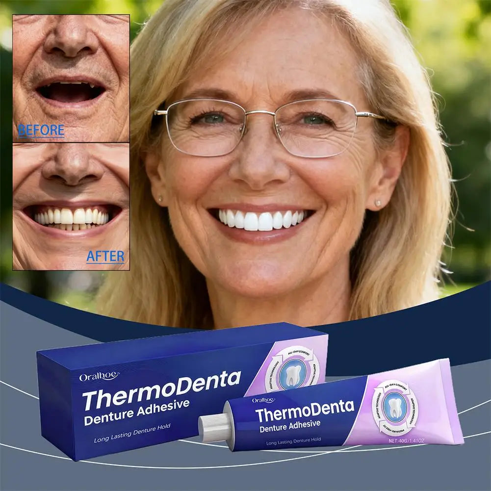 40g Denture Adhesive Cream – Strong Hold, Zinc-Free, Gum Care