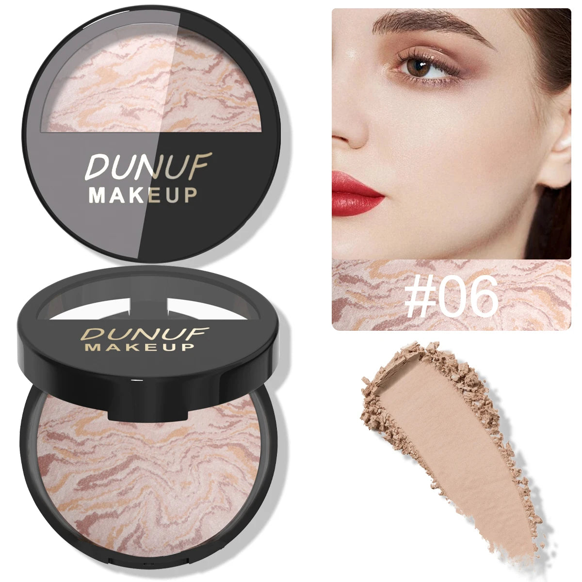 Contour Palette Nose Contour Matte Bronzer Waterproof Blendable Silky Long-Lasting Highly Pigmented Y2K Valentine's Day Gifts Oasis Select DFS-06 13g
