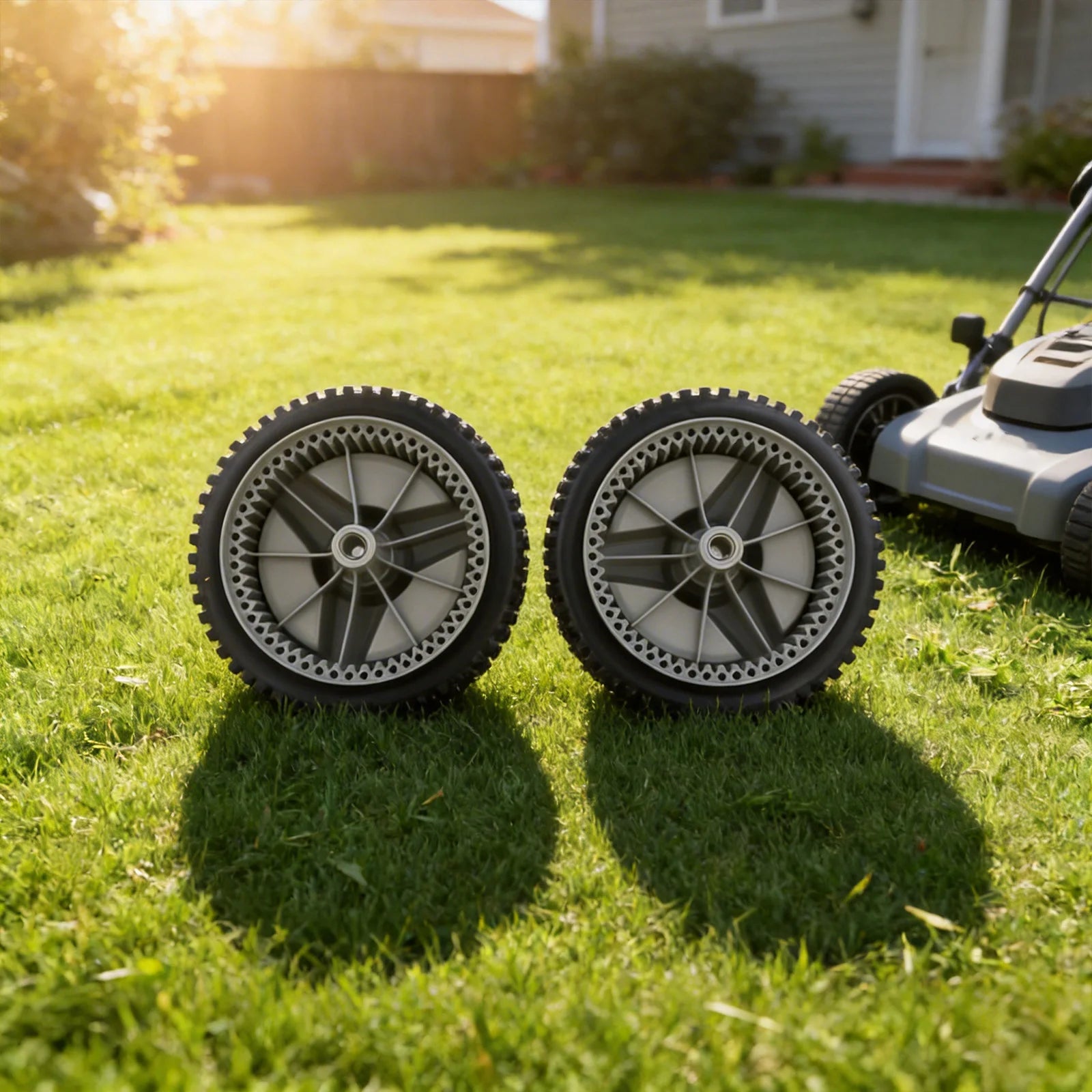 580365301 Front Drive Wheels for HU675AWD HU700AWD HU7 Lawn Mower Models Engineered for Durability and Smooth Lawn Operation Oasis Select