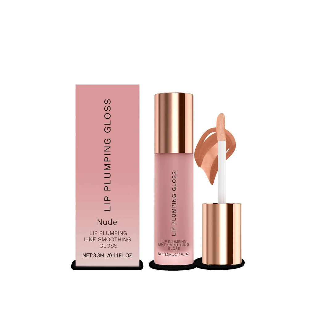 Water Light Lip Gloss Mutil Color Plump Lips Hydrating Lips Fade Lip Lines Boost Shine Lightweight Portable Lip Plumping Gloss Oasis Select Nude