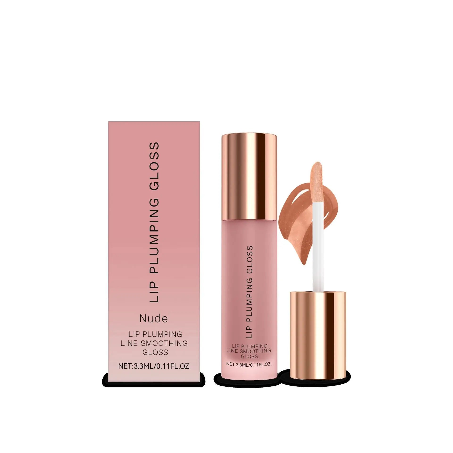 Water Light Lip Gloss – Hydrating Plumping Shine Boost Lip Plumping Gloss Oasis Select Nude