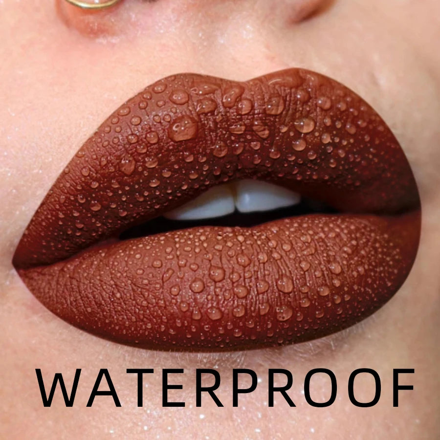 MCD 19-Color Matte Liquid Lipstick – Waterproof Long-Lasting