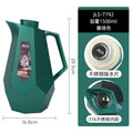 Nordic Wind Household Insulation Pot 316 Stainless Steel Vacuum Inner Liner European Hot Water Bottle Warm Pot Oasis Select dark green 1.5L