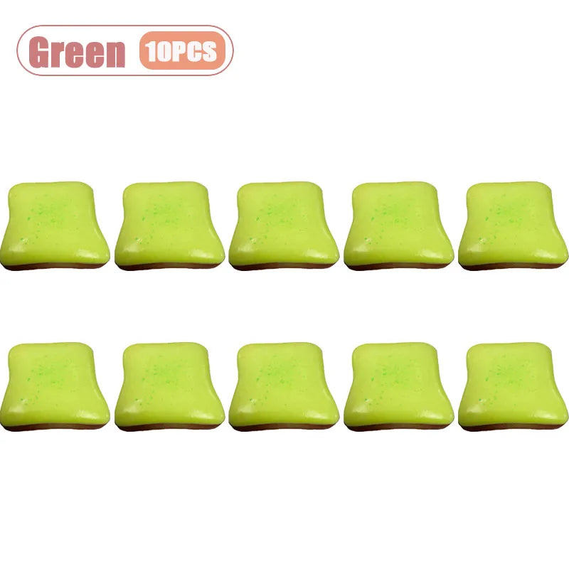 Ultra Soft Slow Rising Cream Toast Squishy Realistic Food Stress Relief Decompression Fidget Sensory Toy for Adults Novelty Gift