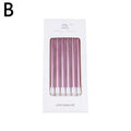 Metal Gold Silver Birthday Candles DIY Colorful Cake Decoration Baby Shower Gender Reveal Cupcake Decorating Candle Toppers Oasis Select B