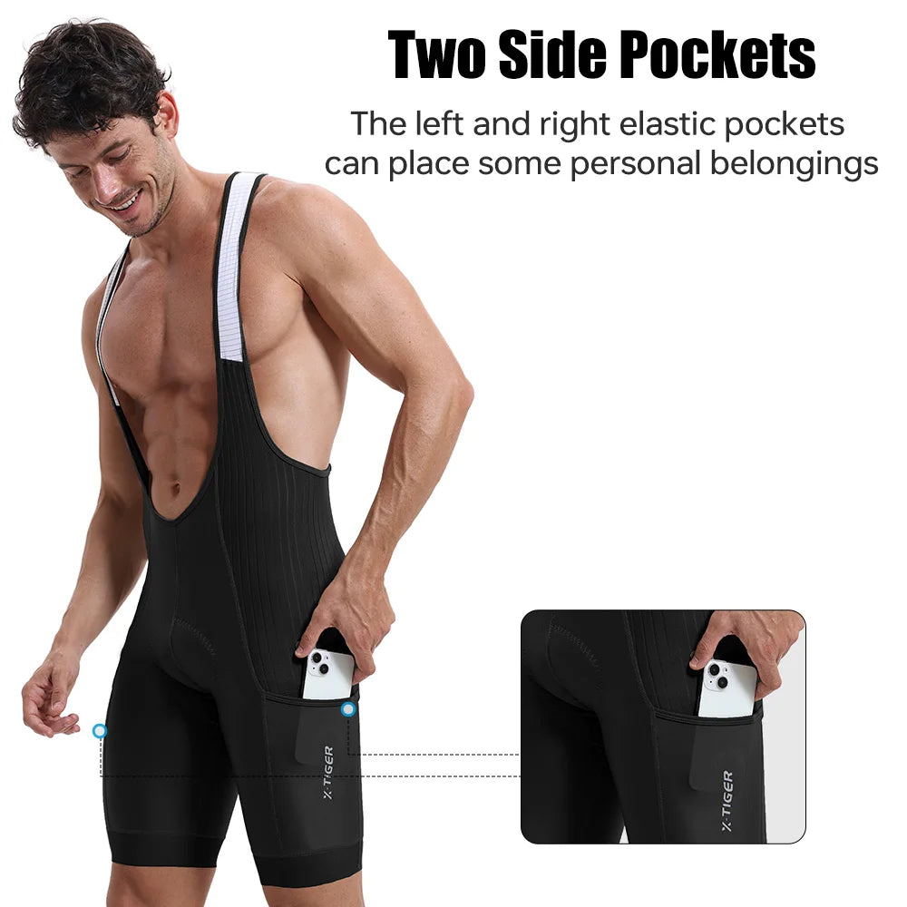 X-TIGER Cycling Bib Shorts Men Professional Mountain Road Bike Shorts Designed for 7 Hour Long Distance Rides Cycling Clothing Oasis Select