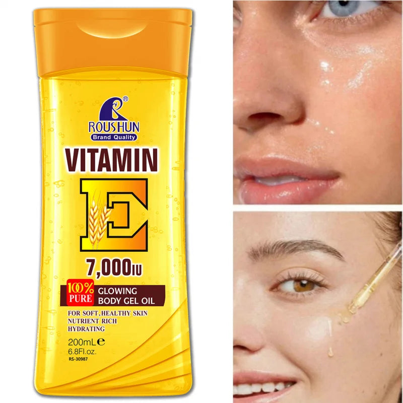Roushun Vitamin E Body Oil 200ml – Moisturizing Skin Oil