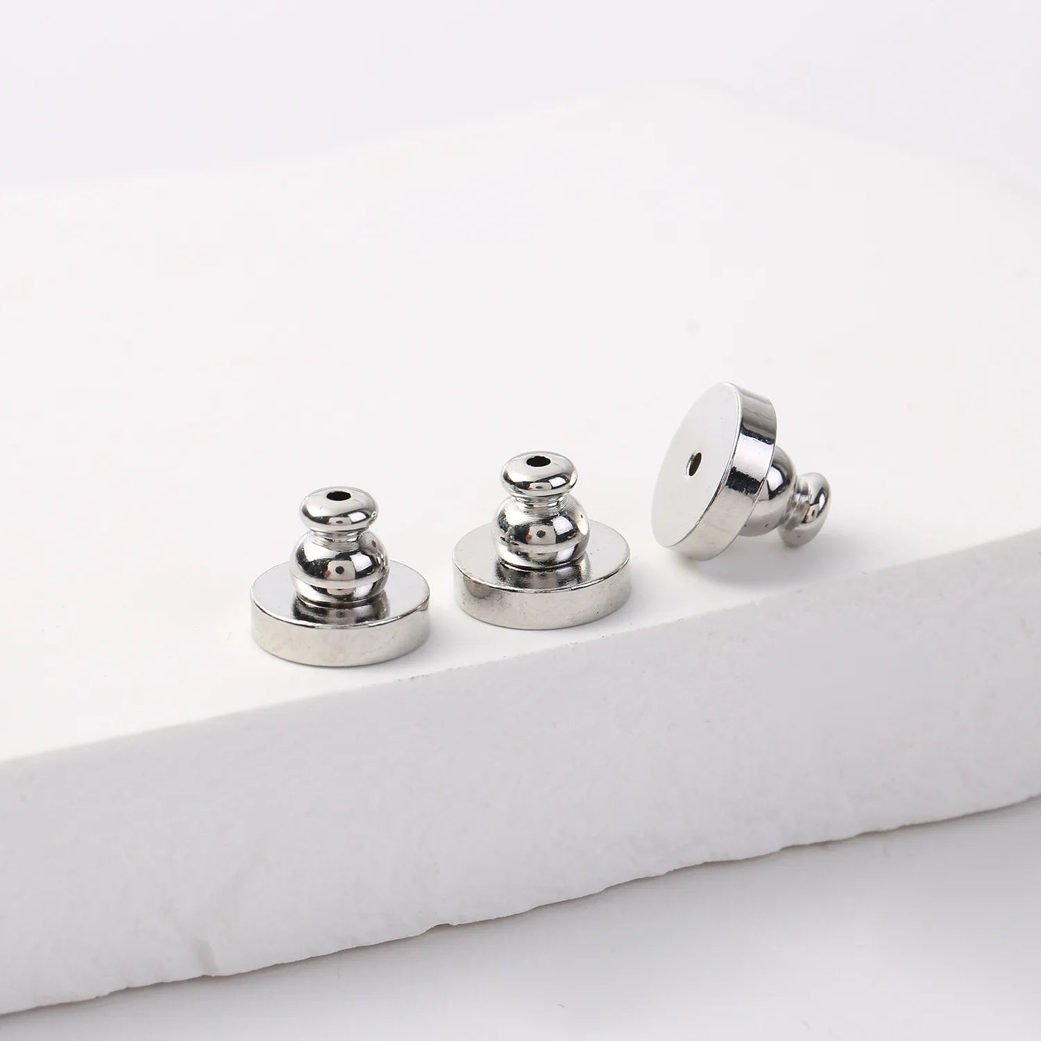 10pcs 18K Gold Earring Lifter Backs Replacements Hypoallergenic Secure Ear Locking for Studs Posts Heavy Droopy Jewelry Making Oasis Select E White Gold