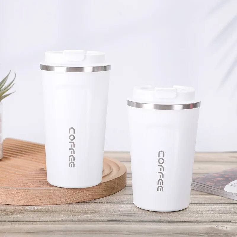 Vacuum Insulated Coffee Insulated - Double-Wall Stainless Steel Leakproof Insulated Flask, 304 Grade Reusable Travel Mug Oasis Select