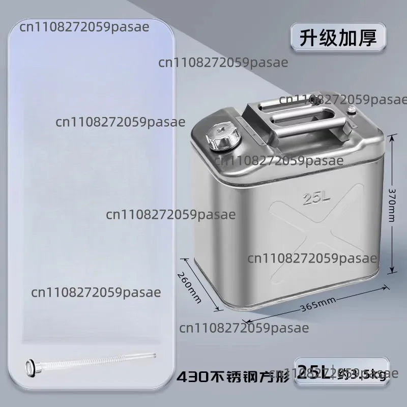 430 Stainless Steel Liquid Storage Tank 10L–40L | Portable Fuel