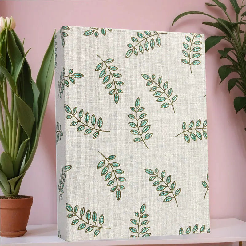 100 Pockets Photo Album Linen Cover DIY Writable Slip-in Picture Albums 4x6 Photos Photo Storage Wedding Family Anniversary Oasis Select E
