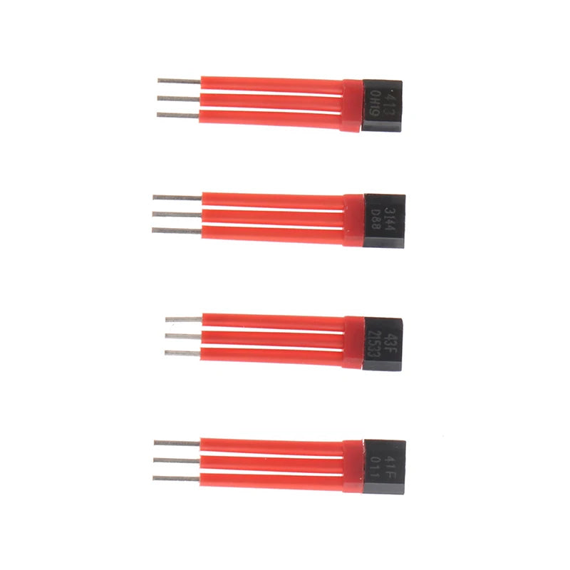 10PCS Electrocar Motor Hall Sensor 3144 41F 43F 413 With High Temperature Insulation Sleeve Hall Element Switch 13A A44E Sensor Oasis Select