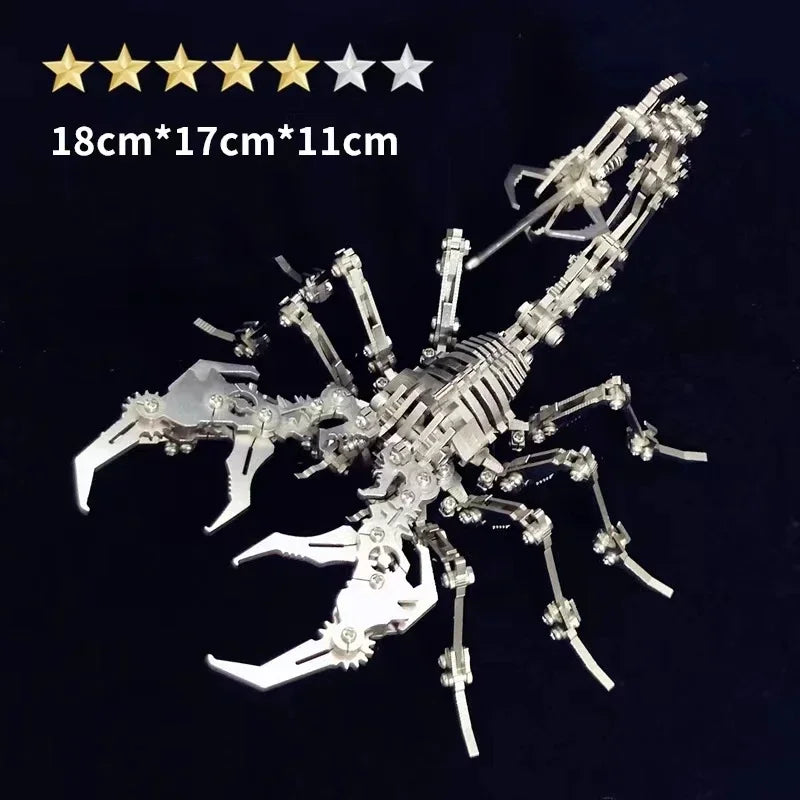 Mechanical Tyrannosaurus Rex, Cobra, Tiger, Scorpion King, Praying Mantis, Hell level 3D Metal Puzzle Model, High difficulty Toy Oasis Select 11