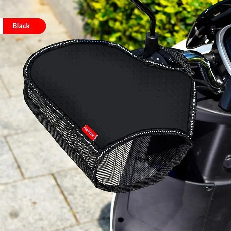 1Pair Summer Motorcycle Handlebar Muffs Sun Protection Gloves Breathable Waterproof Oxford Cloth Mesh Riding Gloves Oasis Select