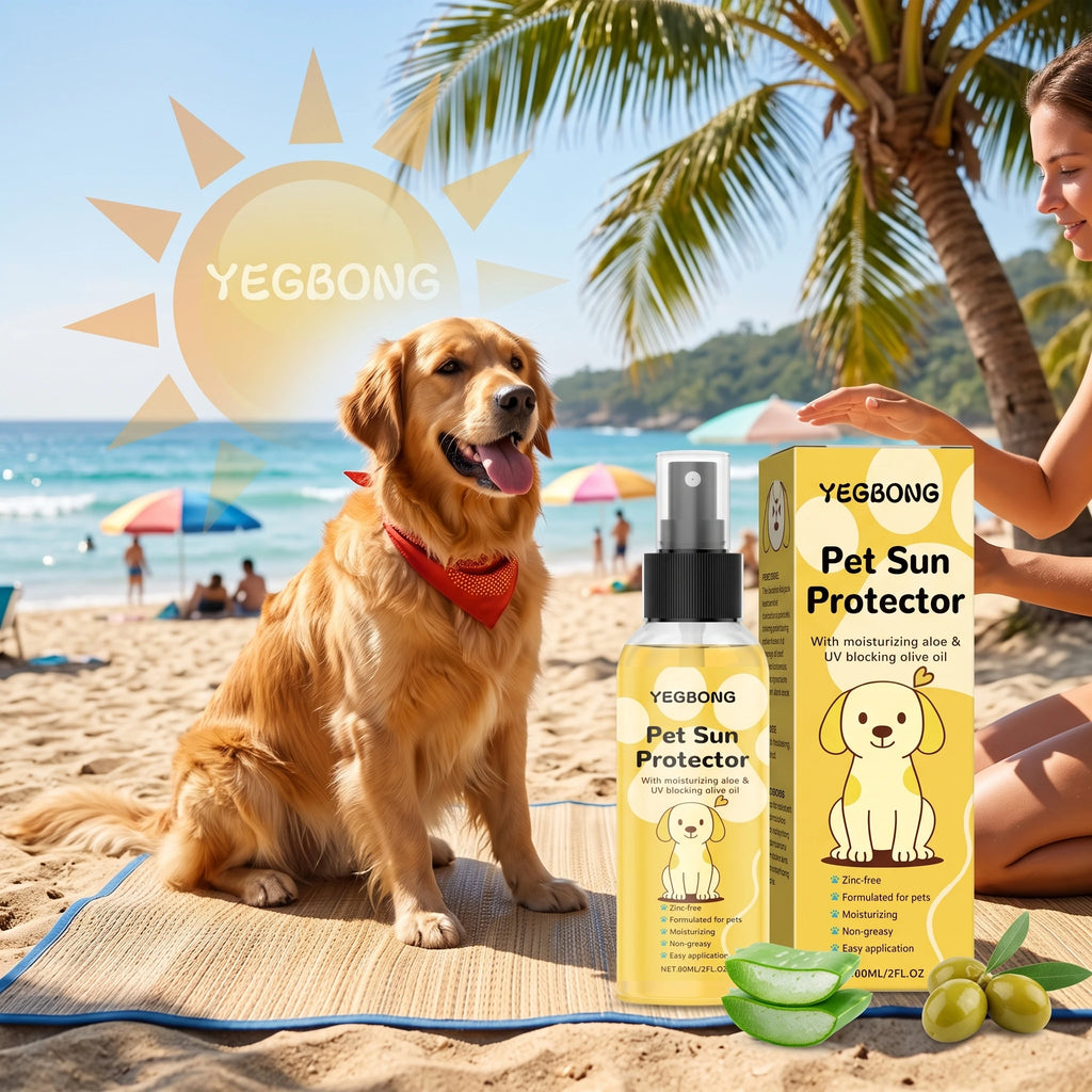 Pet Sun Protector Spray Spf Protection Moisturizing Outdoor Sun Burn Prevention for Puppies Prevent Pigment Precipitation Oasis Select