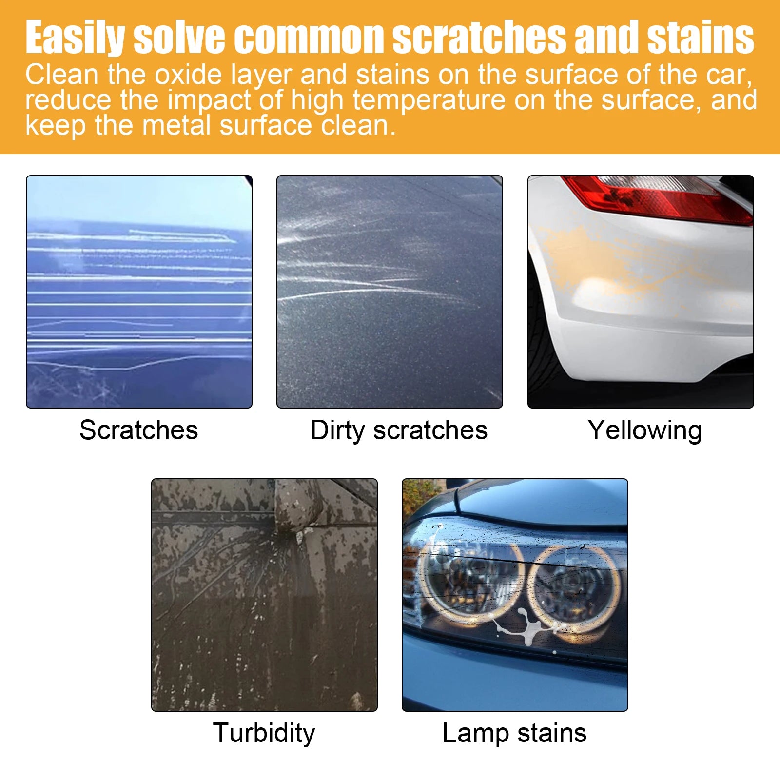 Homonth Car Scratch Repair Cream Clean Surface Oxide Layers And Stains Repair Paint Scratches Improve The Gloss Of Paint Surface Oasis Select