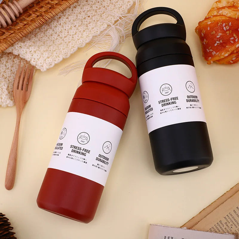17Oz Double Wall Vacuum Insulated Water Bottle with Handle - Double Insulated Coffee Mug, Keeps Drinks Cold or Hot for Hours Oasis Select