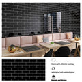 40cm Decorative Walls Paper Wall Stickers Adhesive Wall Wallpaper Waterproof and Anti Fouling Living Room Black Brick Pattern Oasis Select A 40cmX1000cm