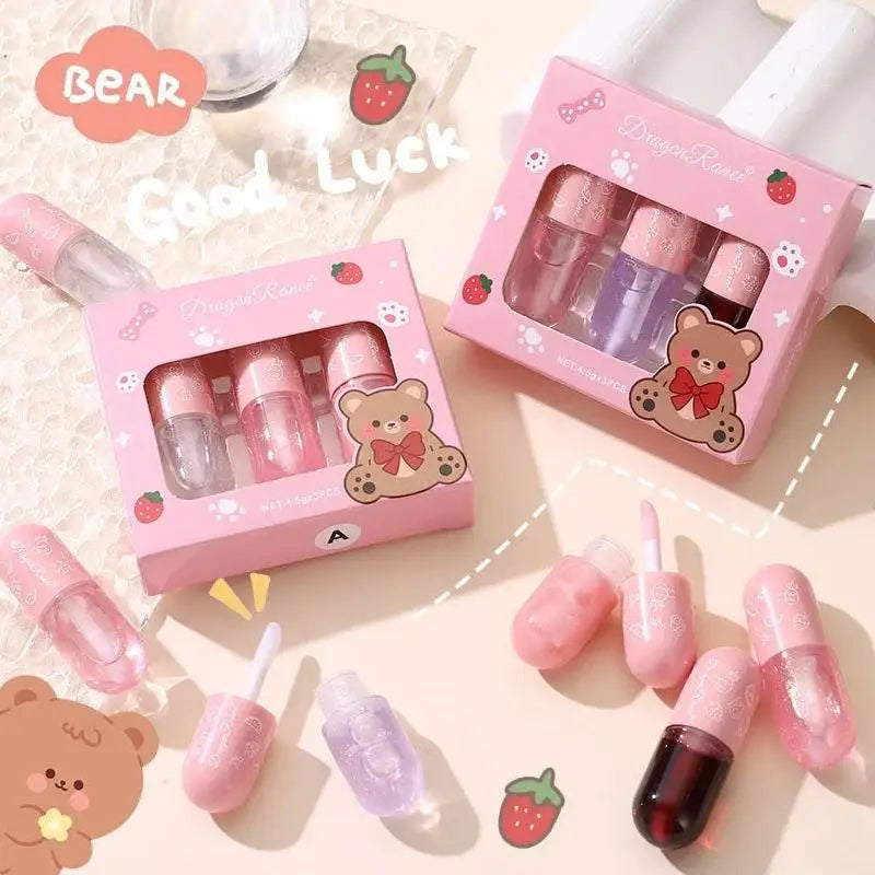 Long Lasting Pearly Lip Gloss Waterproof Mirror Glaze Nourishing Moisturizing Non Stick Lip Oil Set Oasis Select