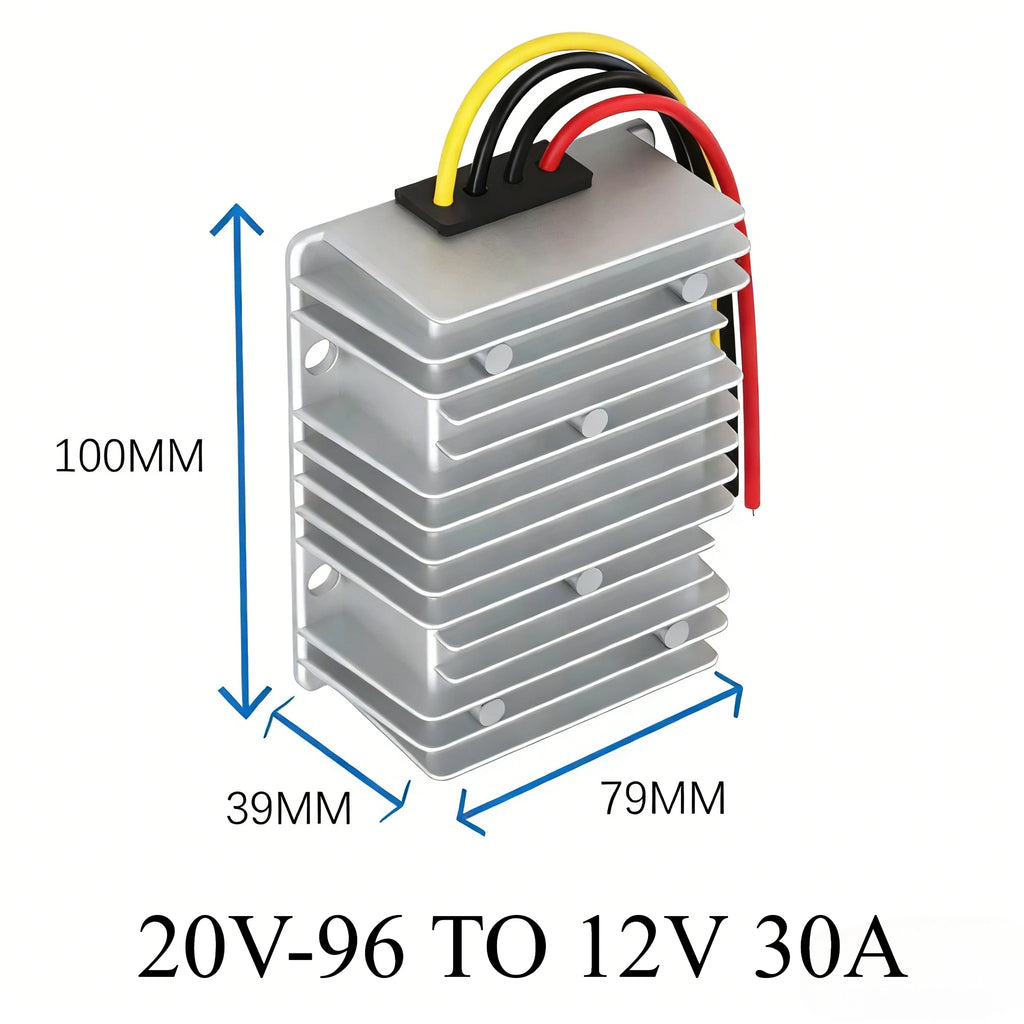 20V-96V TO 12V 13.8V 10A 48V 60V 72V 80V to 13.8V 5A-50A Step Down Switching Converter Voltage Regulator For Car Device CE RoHS Oasis Select 20V-96 TO 12V 30A CN