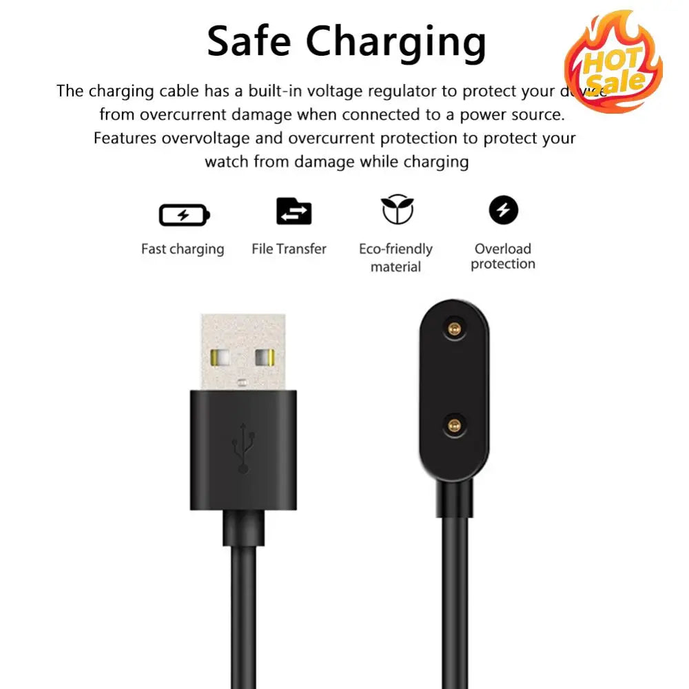 1 M USB Magnetic Charging Cable Replacement Power Charge Cable 5V 1A Charging Cable Cord for Huawei Watch Fit 2 Accessories Oasis Select