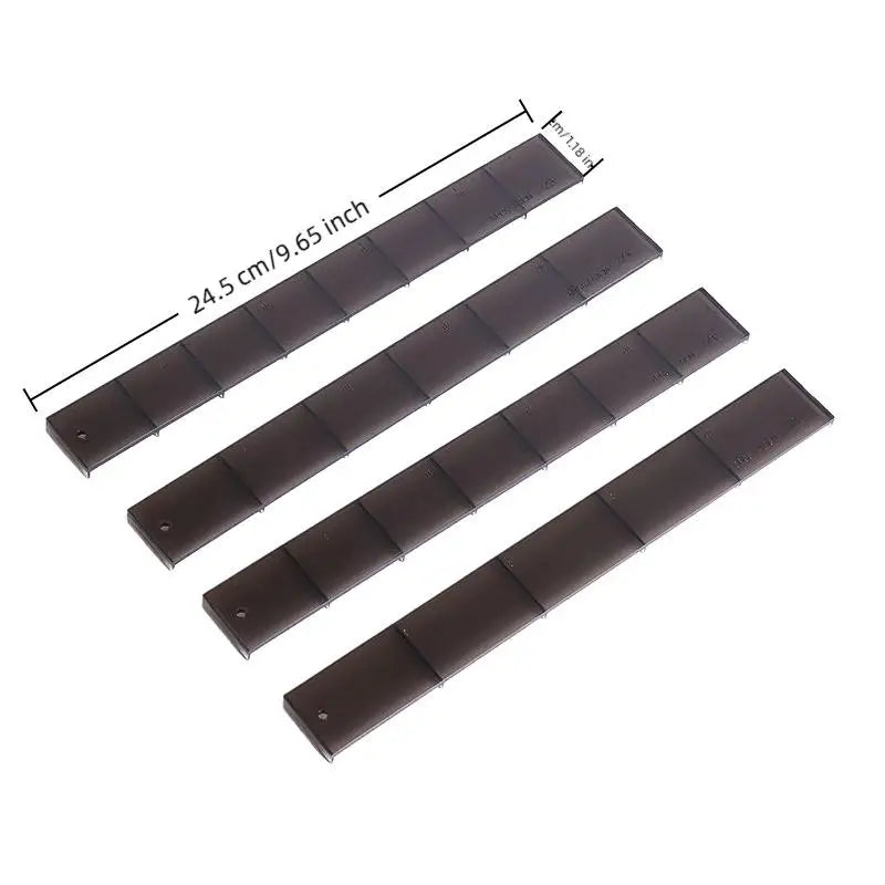 4Pcs Biscuit Cake Cutting Roll Scale Ruler Cake Roll Ruler Uniform Division Molds Pastries Bakings Kitchen Dessert Making Tool Oasis Select